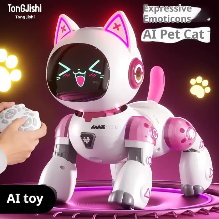 Robot chat dansant télécommandé