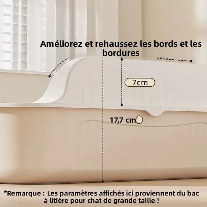 Bac à litière pour chat de petite taille