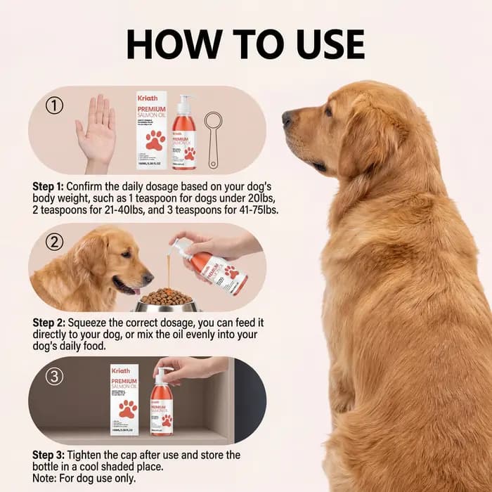 Huile de saumon pure 100 ml pour chiens et chats