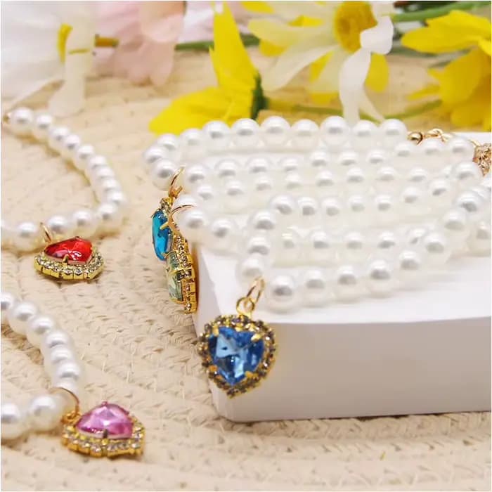 Nouveau collier de chat décoration animal de compagnie mignon exquis cou chaton réglable été
