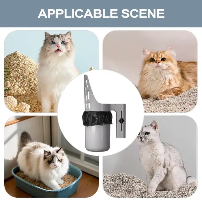 Grande pelle à litière pour chat avec boîte de rangement intégrée