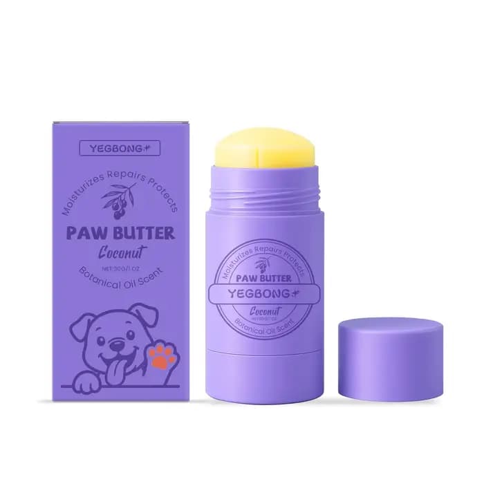Crème de Soin des Pattes pour Animaux – Hydratation Intense, Réparation des Pattes Sèches et Fissurées, Huile de Coco Apaisante, Anti-Dérapante, Réparation Cutanée pour Chiens et Chats, Cire de Soin d