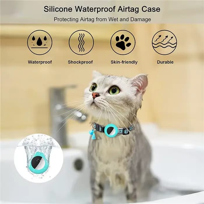 Collier pour chat détachable avec support GPS