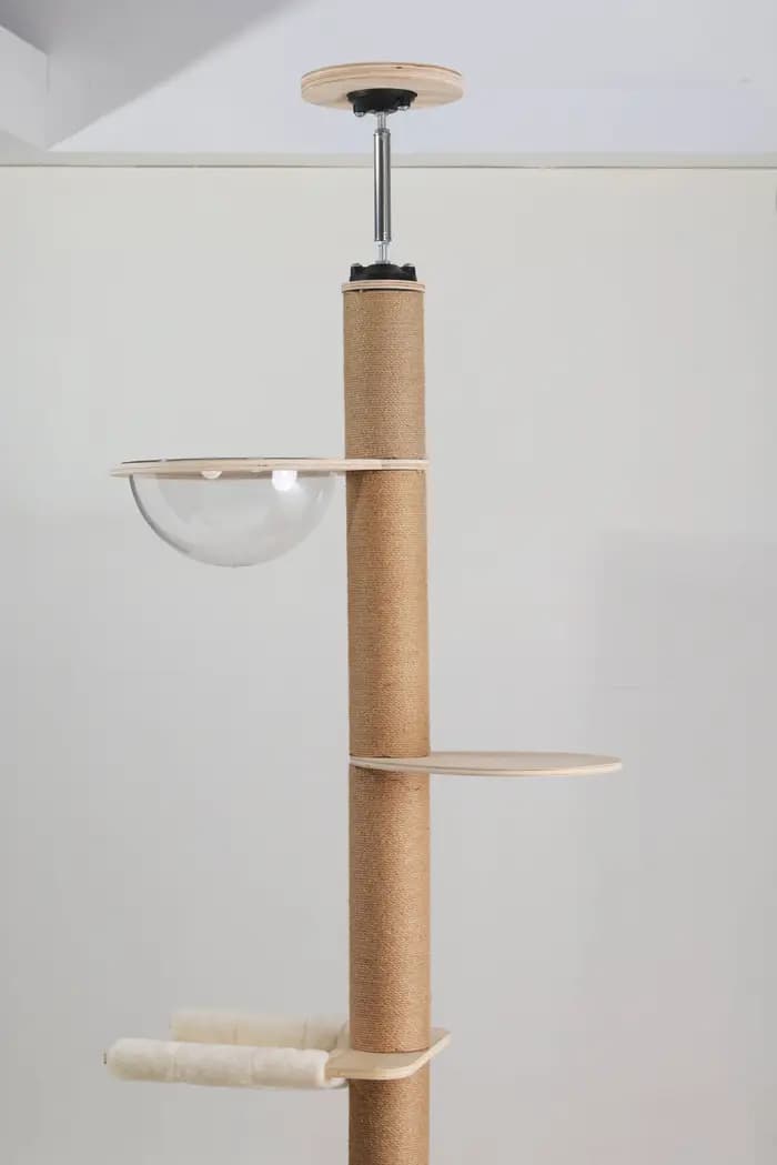 Arbre à chat de luxe en chêne massif