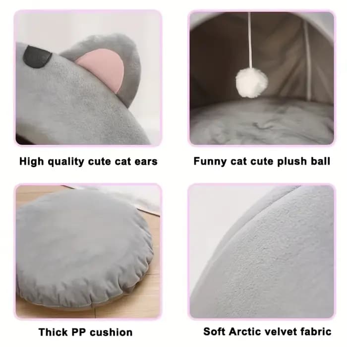 Lit pour chat de dessin animé