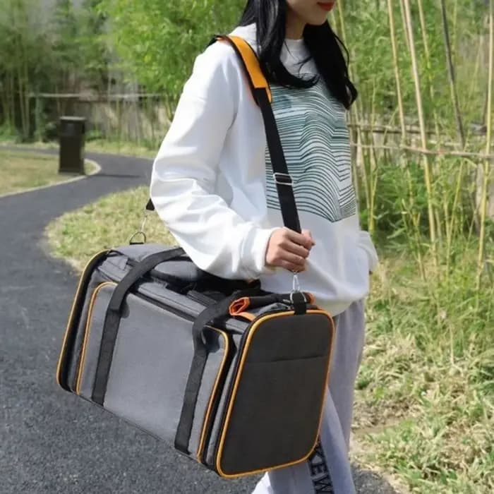 Sac de transport pour chat extensible et pliable