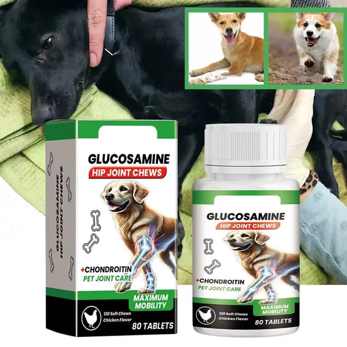 80 comprimés naturels pour le soin des articulations des chiens