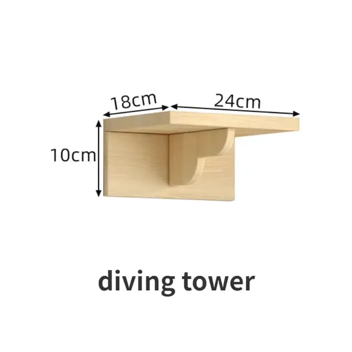 Ensemble d'escalade murale en bois pour chat