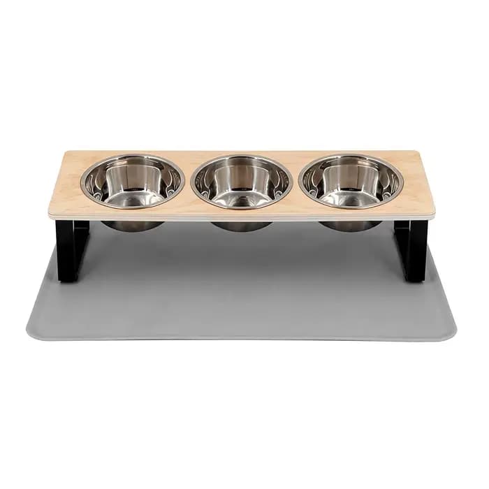 Support pour 3 bols à chat