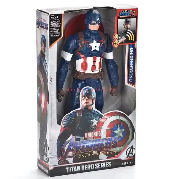 30 cm Avengers jouet Thanos Hulk Spiderman Iron Man Captain America Thor panthère noire avec son et lumière Action jouets de noël