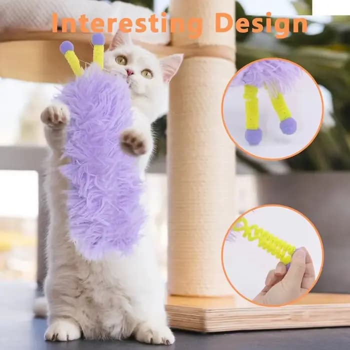 Oreillers pour chat doux et durables, jouets en peluche pour chat, oreiller à bande pour animaux de compagnie, jouets de morsure à mâcher, jouet interactif auto-jeu pour chat