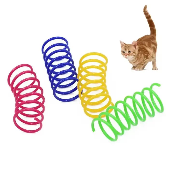 Jouet pour chat en spirale coloré