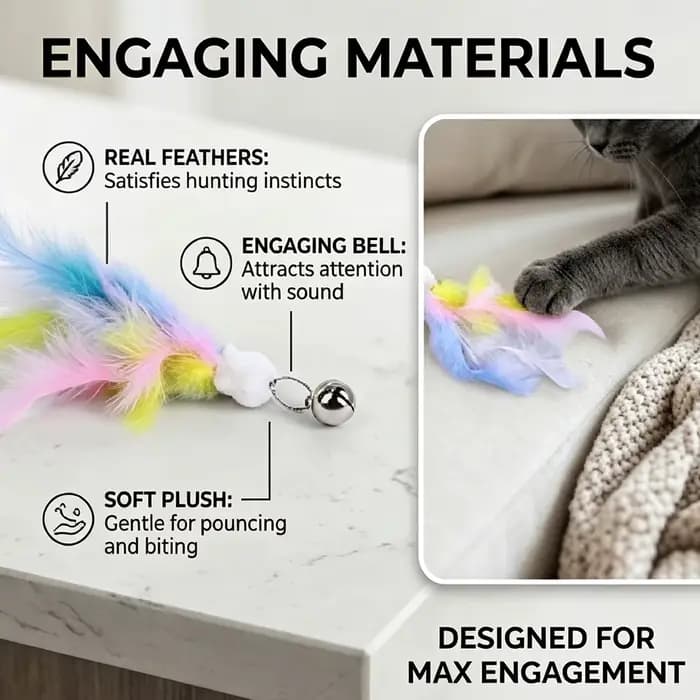 Jouet de pêche pour chat