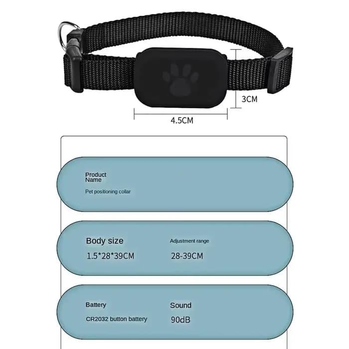 Traqueur GPS pour animaux de compagnie étanche-localisateur de chien et de chat