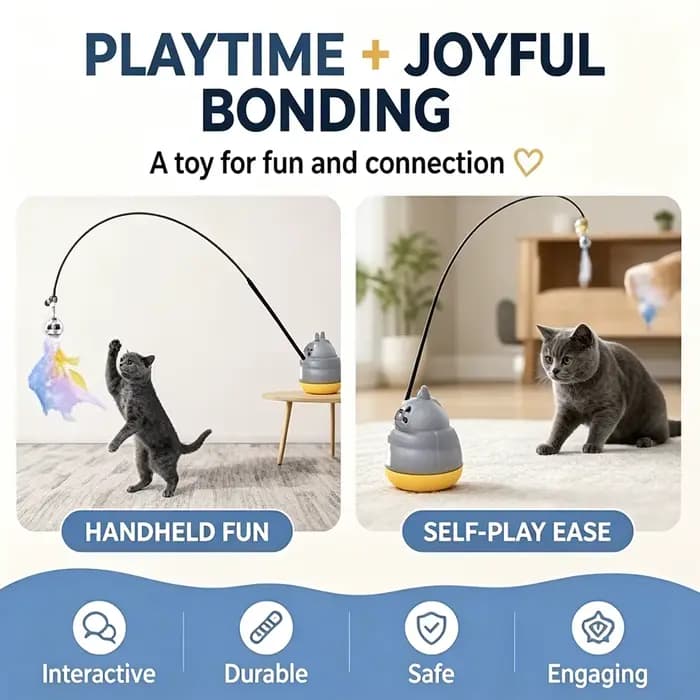 Jouet de pêche pour chat