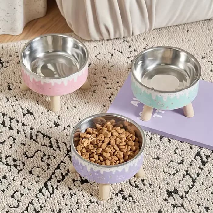 Bol pour animaux de compagnie en forme de crème glacée