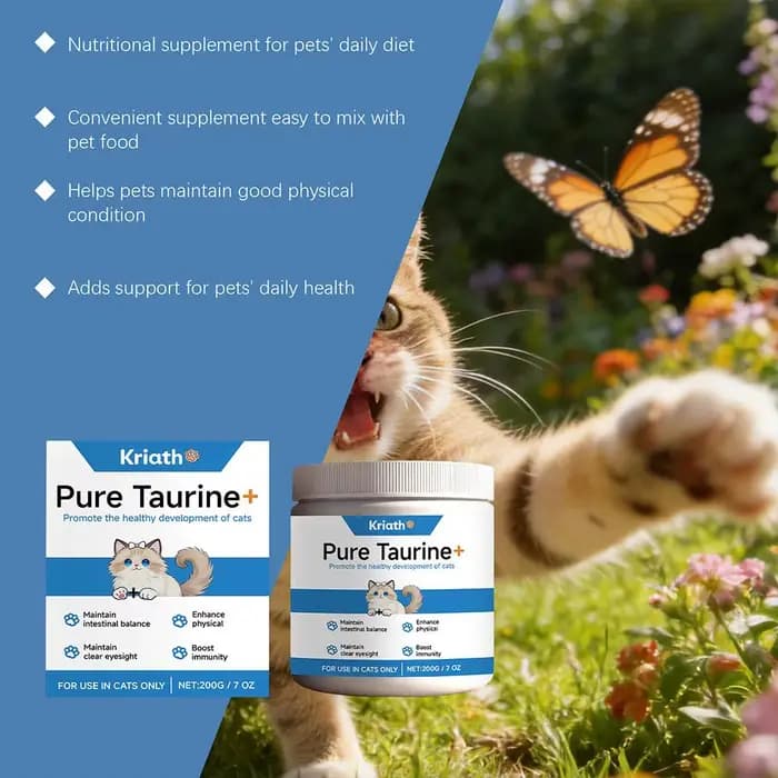 Poudre de taurine pour chats