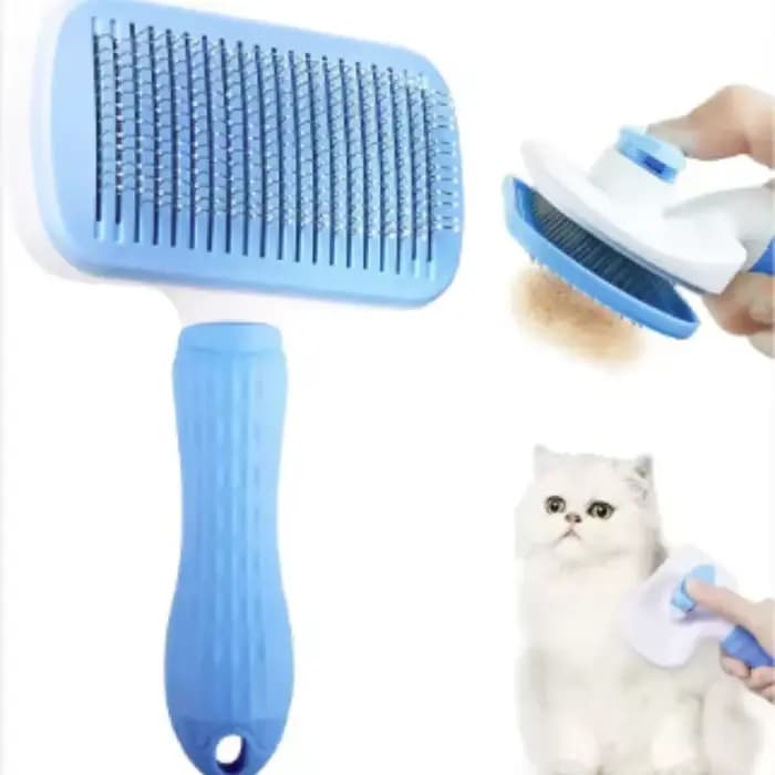 Brosse multifonctionnelle pour la toilettage et le bain des chiens et chats à poils longs