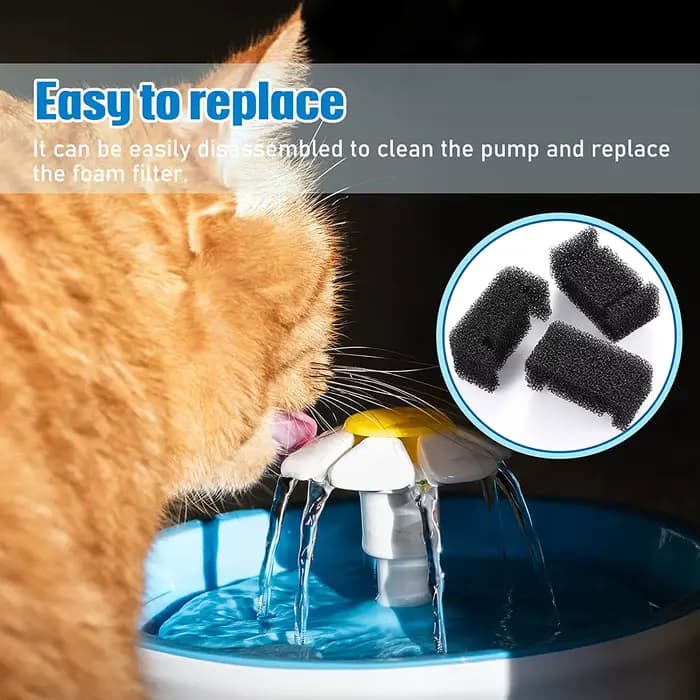 Filtre en mousse éponge pour fontaine de chat