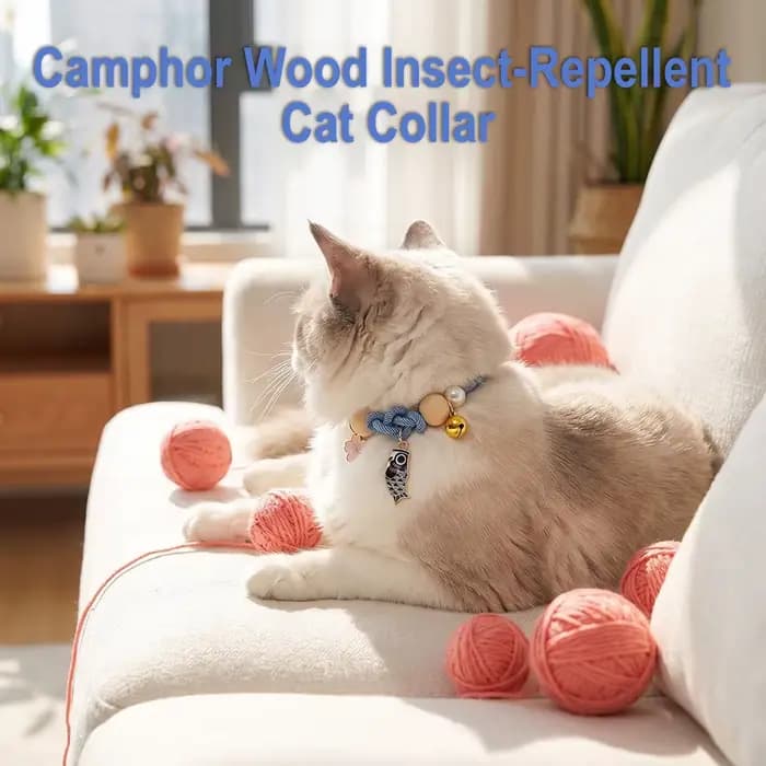 Collier Répulsif Ajustable 36CM Contre les Puces et les Tiques pour Chats