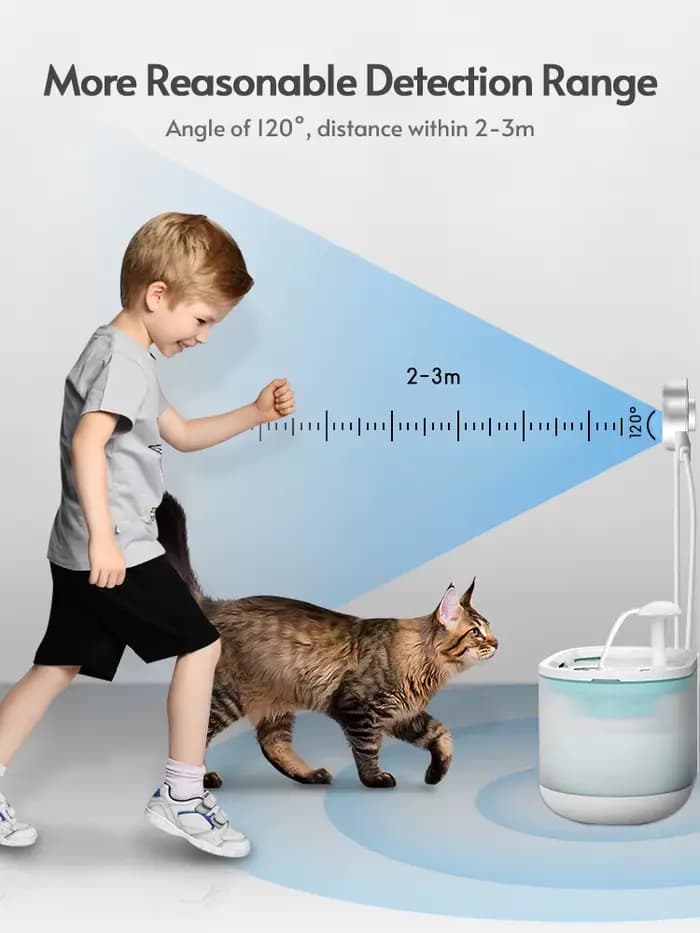 Capteur de fontaine d'eau pour chat