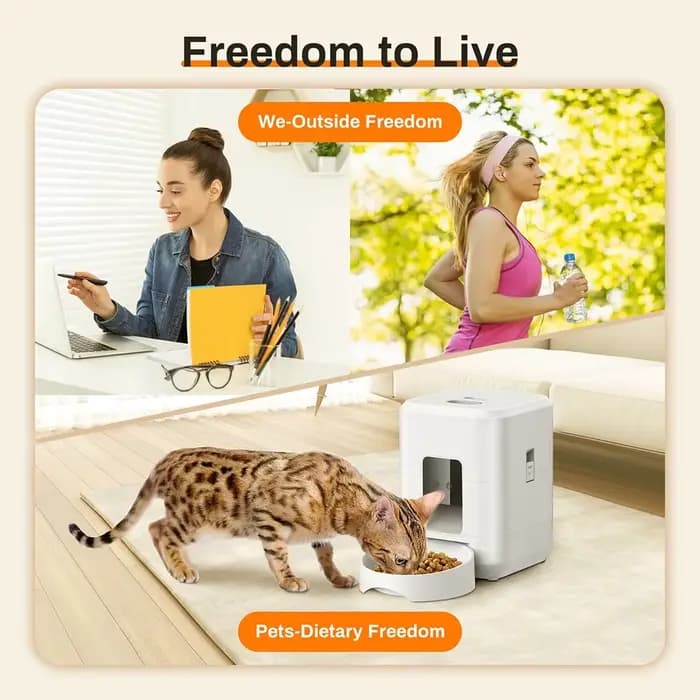 Petavista mangeoire automatique pour chat animal de compagnie intelligent WiFi distributeur de croquettes de nourriture