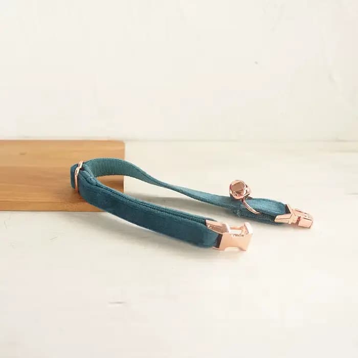 Collier de chat en velours personnalisé