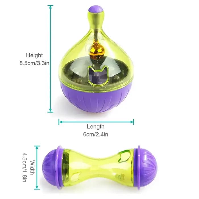 Animal de compagnie chat amusant bol jouets d'alimentation chien gobelet mangeoire chiot chaton secouant fuite