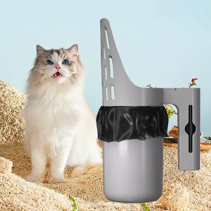 Grande pelle à litière pour chat avec boîte de rangement intégrée