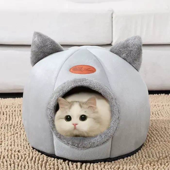 Nouveau confort de sommeil profond en hiver lit de chat tapis de glace panier petit chien maison produits animaux tente confortable grotte nid intérieur Cama Gato