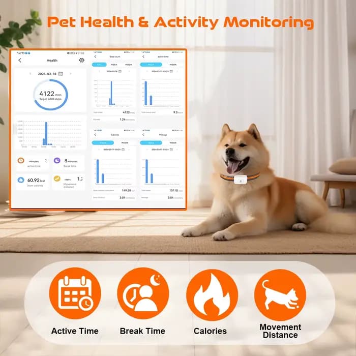 Collier GPS intelligent 4G pour chiens et chats