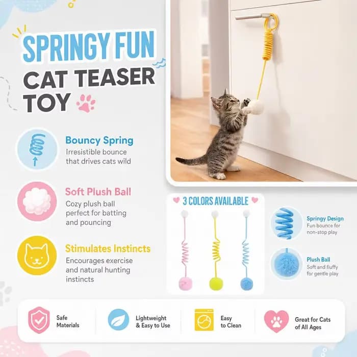 Corde élastique pour chat