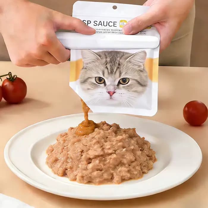 Cuillère distributrice de nourriture humide pour animaux de compagnie
