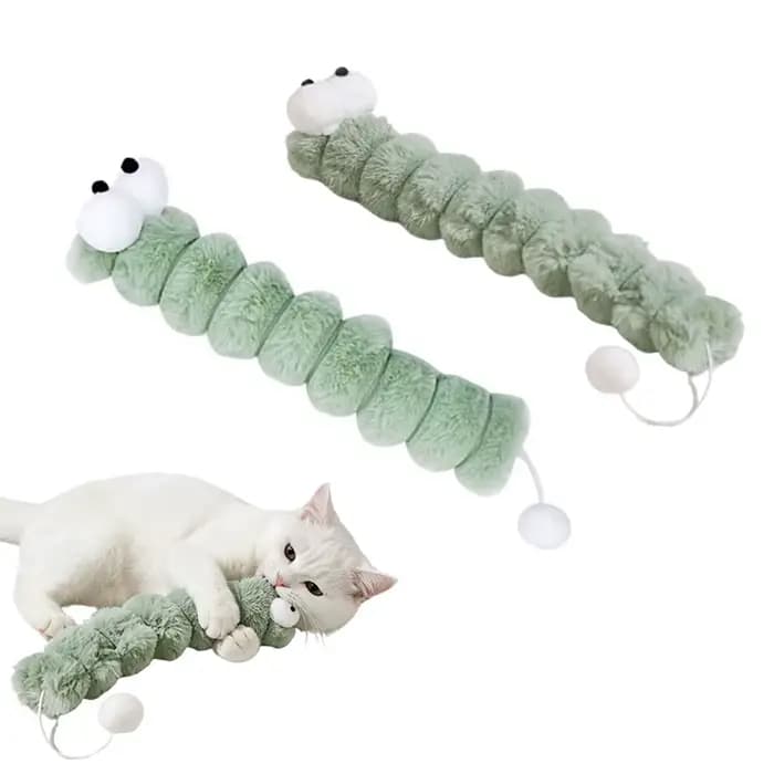 Peluche chat à mâcher jouet herbe-aux-chats auto-hi morsure jouets bande oreiller Teaser jouets pour chats doux interactif chat jouet chaton jouets