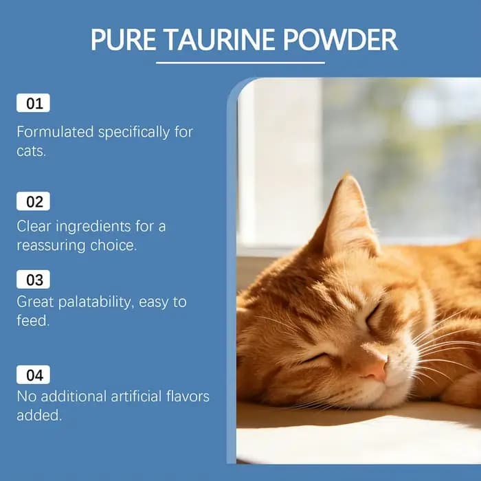 Poudre de taurine pour chat