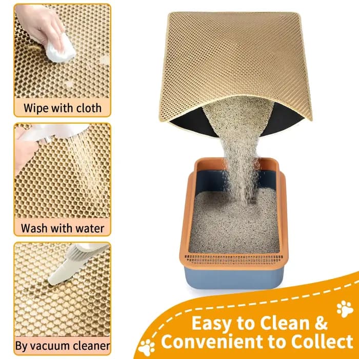 Tapis de litière pour chat de grande taille