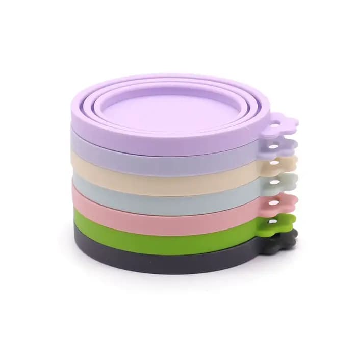 1 couvercle de canette réutilisable en Silicone pour animaux de compagnie