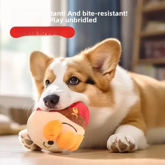 Nouveaux jouets pour chiens Puzzle interactif électrique en peluche balle sautante USB Rechargeable Clown dessin animé chien jouet d'entraînement cochon produit pour animaux de compagnie