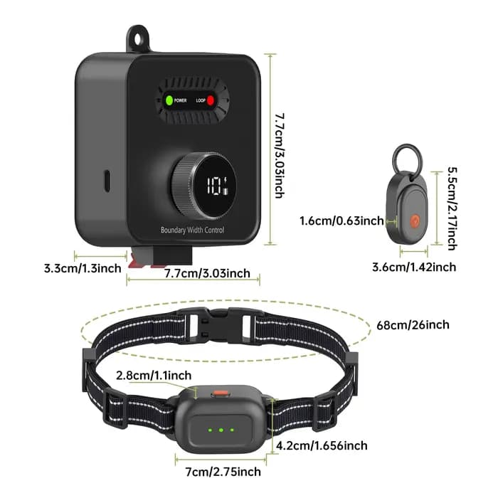 Collier de Clôture Électrique pour Animaux de Compagnie