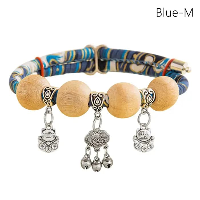 Collier anti-insectes naturel en bois de canhre