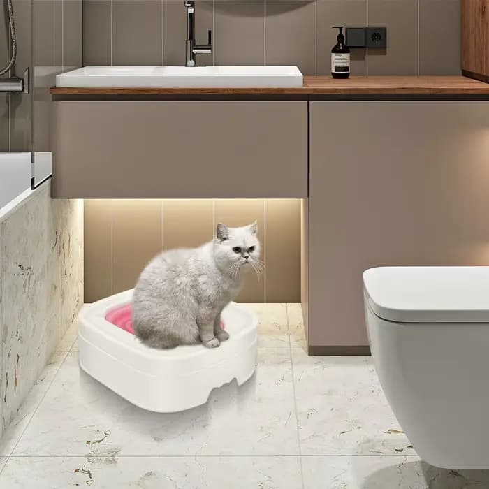 Toilette pour chat sans dégâts