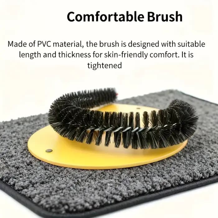 Brosse de remplacement pour l'auto-toilettage des chats, peigne arqué avec masseur détachable pour l'élimination des poils, cadeau de soin pour chats d'intérieur