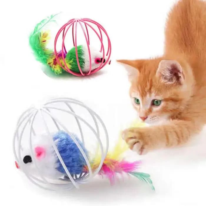 Jouet de chat de souris colorée populaire dans la Cage
