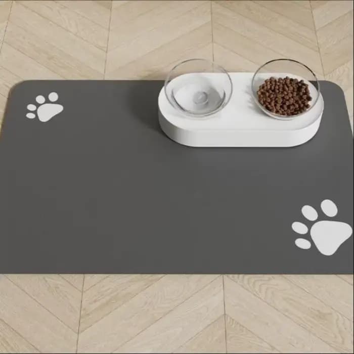 Tapis d'alimentation absorbant pour animaux de compagnie
