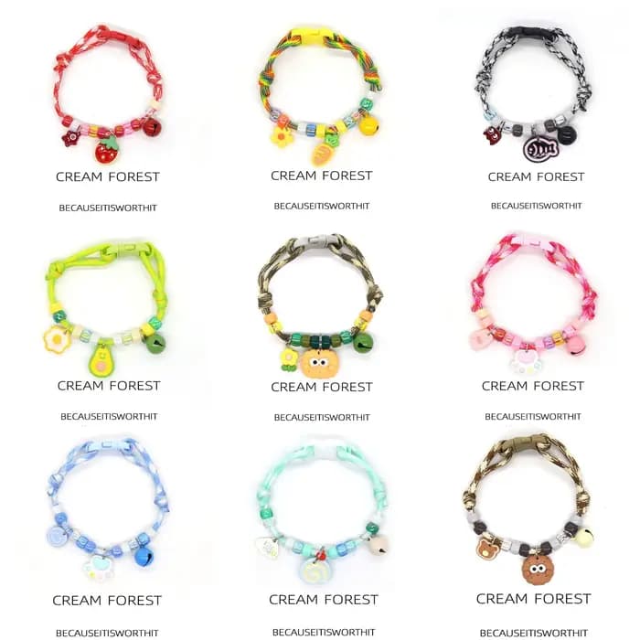 Collier coloré et mignon pour animaux de compagnie