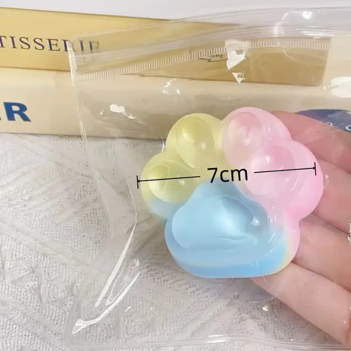 Jouet anti-stress en forme de griffe de chat arc-en-ciel, jouet à presser, jouet de bureau pour amies, cadeau de noël