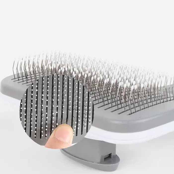 Brosse multifonctionnelle pour la toilettage et le bain des chiens et chats à poils longs