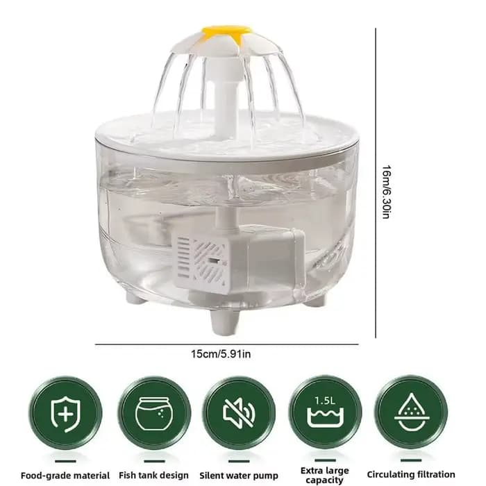 Fontaine à eau automatique pour chat électrique