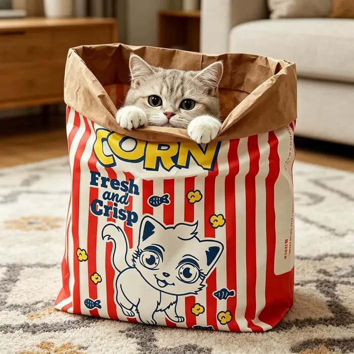 Sac à chat froissé pliable interactif pour chats