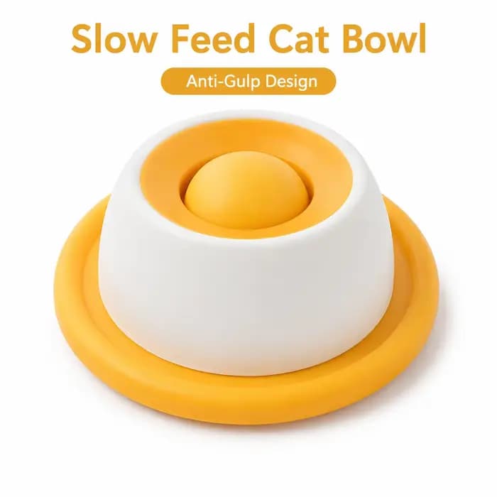 Gamelle pour chat à alimentation lente et dissimulée